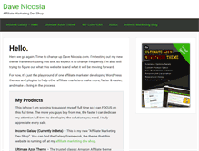 Tablet Screenshot of davenicosia.com